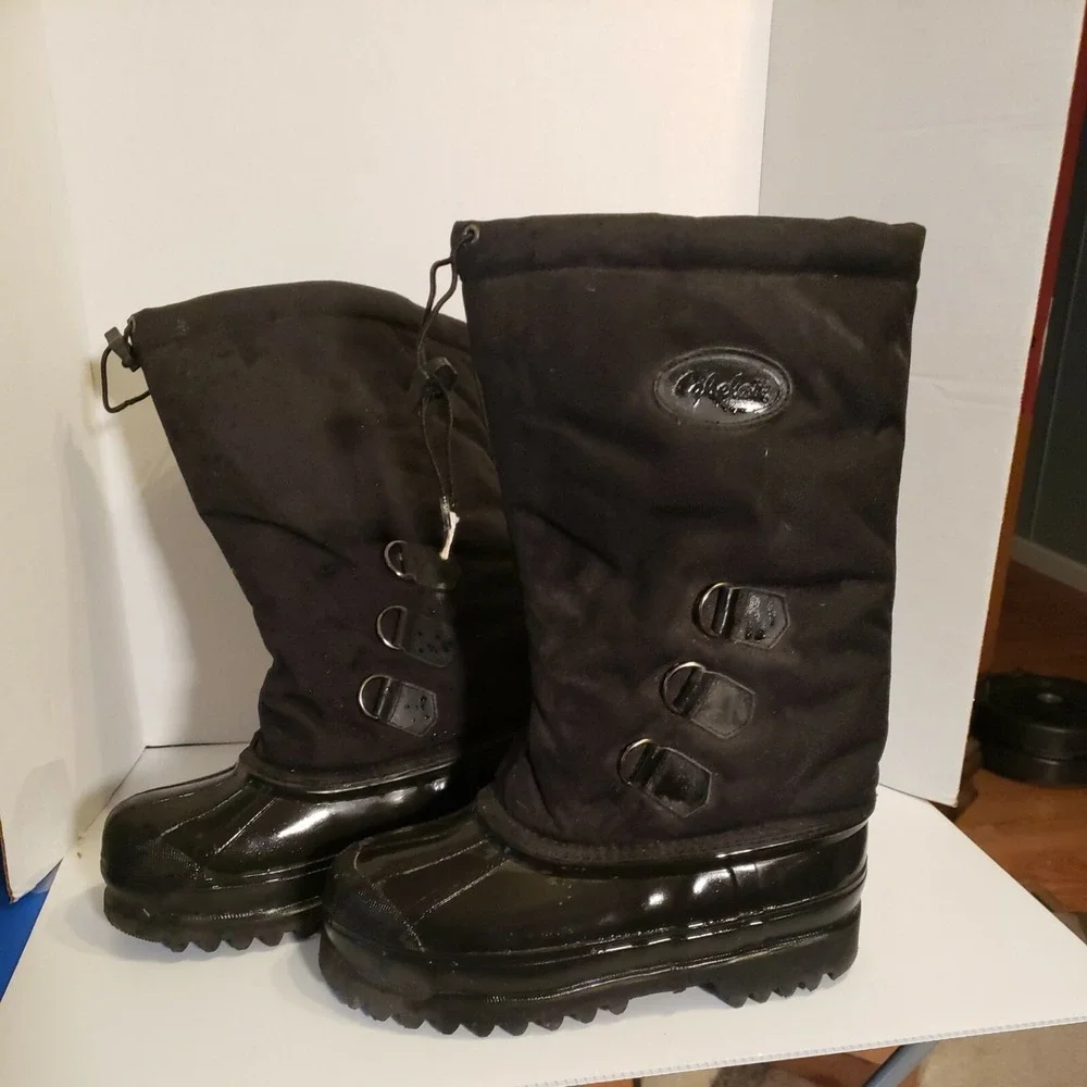 Cabela's Boots Tall Rubber & Neoprene    Waterproof  W/ Liner  Men's  USA  7